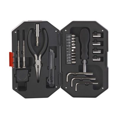 Набор инструментов Профи с фонариком, черный-4