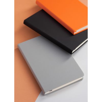 Ежедневник недатированный Милан, А5, покрытие soft touch, серый-5