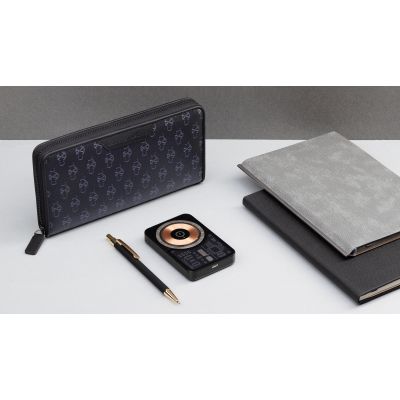 Беспроводное зарядное устройство Skeleton 10000 mAh с функцией MagSafe, прозрачный пластик/алюминий, черный-3