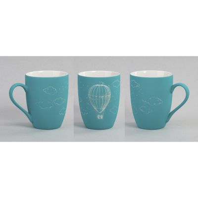 Кружка Trend, покрытие soft touch, бирюзовый-6