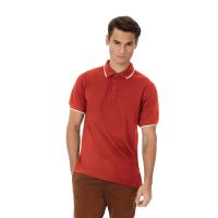 Поло Safran Sport, красный с белым