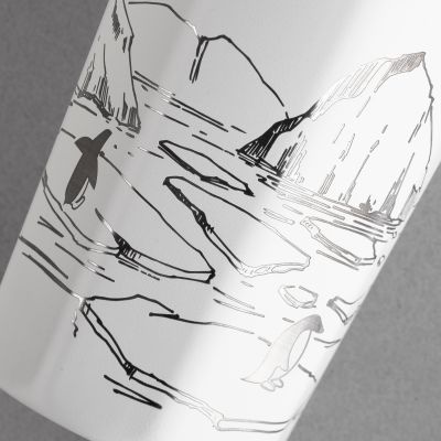 Термостакан Eclipse 400 мл, покрытие пудра, серый, белый-3