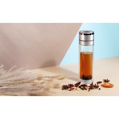 Заварочный термос Press 400 мл, серебристый, серебристый-1