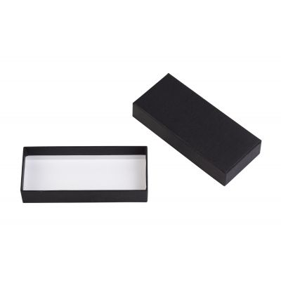 Подарочная коробка без ложемента (крышка-дно, 17,5 х 3,2 х 7,5 см), черный-1