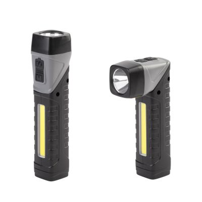 Фонарик Fix, черный с серым-6