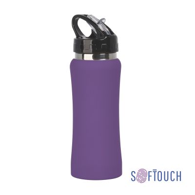 Бутылка для воды Индиана 600 мл, покрытие soft touch, фиолетовый-0