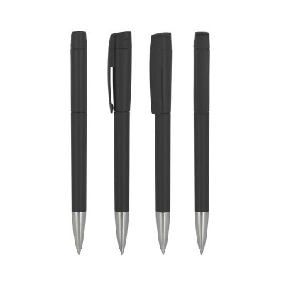 Ручка с флеш-картой USB 16GB «TURNUSsofttouch M», черный-1