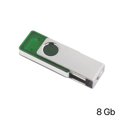 Флеш-карта TWISTA Transparent MS, 8Гб, зеленый-1