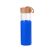 Бутылка для воды Wellness 0,6 л в силиконовом чехле, синий