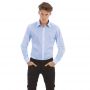 Рубашка с длинным рукавом London, размер XL, корпоративный голубой