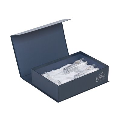 Набор для шампанского Regina Rombo, 2 фужера, прозрачный-1