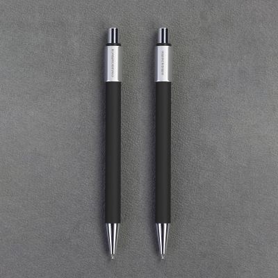 Ручка шариковая Spin с 6ти-гранным спиннером, покрытие soft touch, черный-2