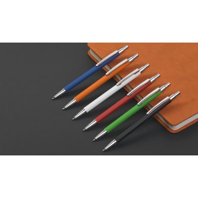 Ручка шариковая Ray, покрытие soft touch, черный-1