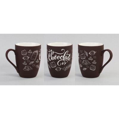 Кружка Trend, покрытие soft touch, коричневый-3