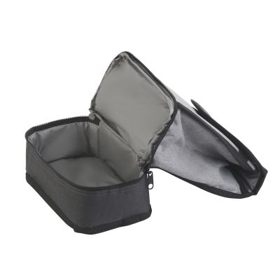 Сумка-холодильник Снедж, серый с черным-3