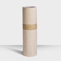 Ваза вертикальная Евростиль, бежевый