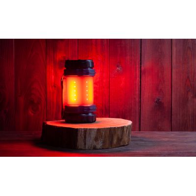 Туристический led-фонарь Campus с аккумулятором 4000 mAh, черный с серым-4