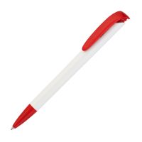 Ручка шариковая JONA, оранжевый, белый с красным