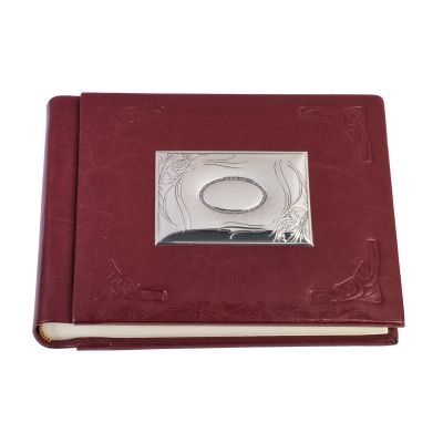 Фотоальбом Модерн 15х21, красный с серебристым-0