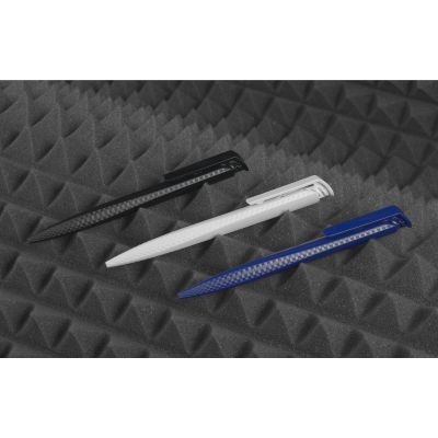 Ручка шариковая TRIAS CARBON, темно-синий-3