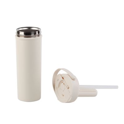 Термокружка Pinta 600 мл, покрытие пудра, белый-3