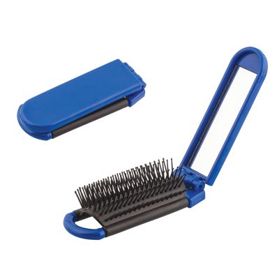 Расческа с зеркалом, синий-0