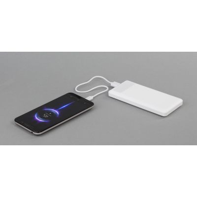 Зарядное устройство Lumos 10000 mAh с фонариком, белый-5