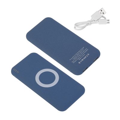 Набор Камень на 2 предмета, 8000 mAh /16Gb, покрытие soft grip, синий-2