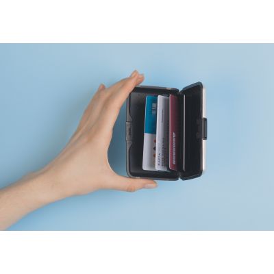 Футляр Trust для банковских карт и визиток с RFID - защитой, серебристый-3