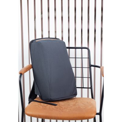 Рюкзак City с USB-разъемом, черный с коричневым-5