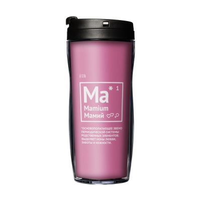Термостакан «Мамий», с черной крышкой-0