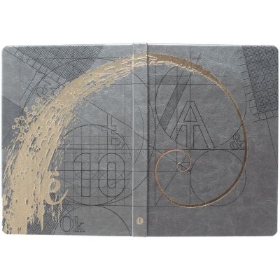 Ежедневник «Буквы-цифры», недатированный, серый-4