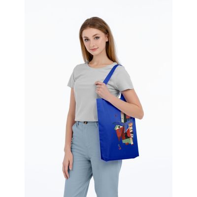 Холщовая сумка Architectonic, ярко-синяя-3