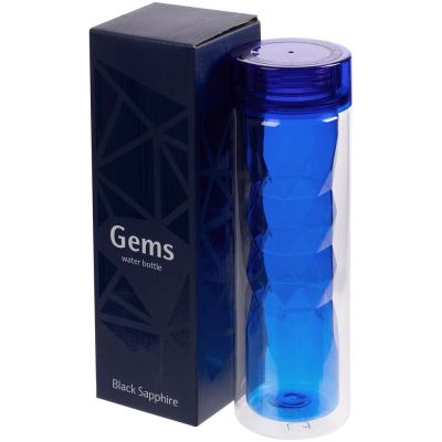 Бутылка для воды Gems Black Sapphire, черный сапфир-4
