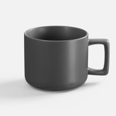 Чашка Jumbo в коробке матовая, темно-серая-1