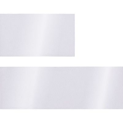 Лента сатиновая Satin 35 S, белая, 10 см-1