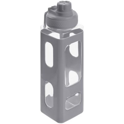 Бутылка для воды Square Fair, серая-1