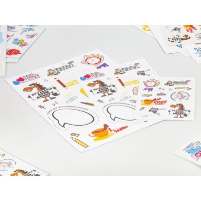 Наклейки ПВХ Sticker Pack на заказ, S-2