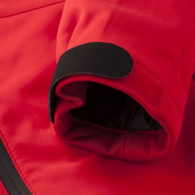 Куртка софтшелл женская Skeleton Lady, красная-7