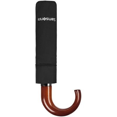 Складной зонт Wood Classic S, черный-2