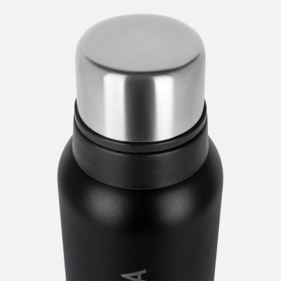 Термос Relaxika 1200 со стикерпаком, черный-3