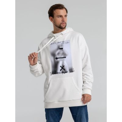 Худи оверсайз «Покажи мне свою душу», молочно-белое-4