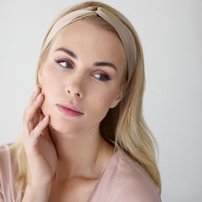 Повязка для волос Essential, бежевая-4