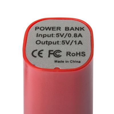 Внешний аккумулятор Easy Shape 2000 мАч, красный-3