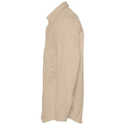 Рубашка мужская с длинным рукавом Bel Air, бежевая-2