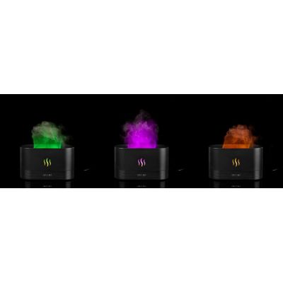 Увлажнитель-ароматизатор с имитацией пламени Fuego ver.2, черный-11