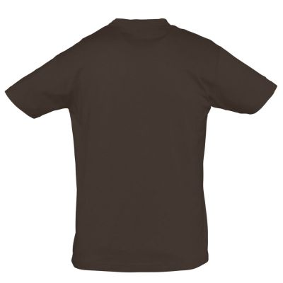 Футболка унисекс Regent 150, темно-коричневая (шоколад)-1