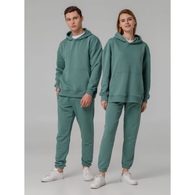 Худи оверсайз Kulonga Comfort, серо-зеленое-7