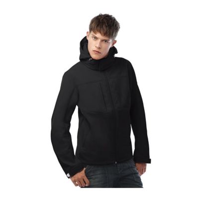 Куртка мужская Hooded Softshell темно-синяя-8