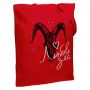 Холщовая сумка «Любовь зла», красная